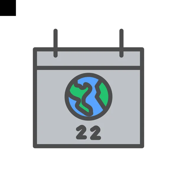 World Environment Day Calendar Icon — Stock Vector