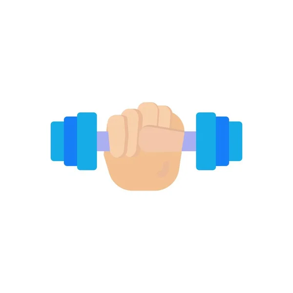 Gym Icon Flat Style Vector — Stock Vector