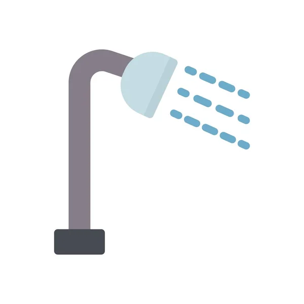 Shower Icon Flat Style Vector — Stock Vector