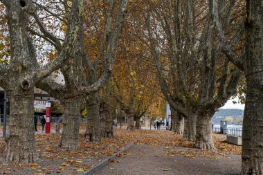 Almanya 'nın Koblenz kentinde, Rhein ve Mosel nehrinin birleştiği yerde. Burası Almanya 'nın birleşmesinin bir sembolü. Ehrenbreitstein Kalesi 'ne giden teleferiğin görüntüsü