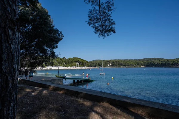 Une Baie Océanique Village Osor Île Losinj Mer Adriatique Croatie — Photo