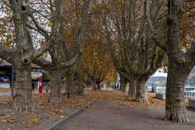 Almanya 'nın Koblenz kentinde, Rhein ve Mosel nehrinin birleştiği yerde. Burası Almanya 'nın birleşmesinin bir sembolü. Ehrenbreitstein Kalesi 'ne giden teleferiğin görüntüsü