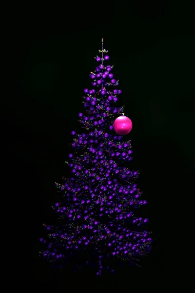 Abstraktní Vánoční Stromek Návrh Pohlednic Vykreslování — Stock fotografie