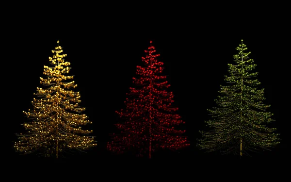 Abstrakter Weihnachtsbaum Grußkarten Design Darstellung — Stockfoto