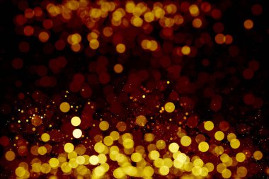 Bokeh odaklanmış ışıklarla soyut arkaplan. 3 Boyutlu resimleme.