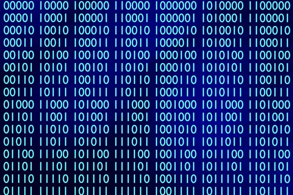 Absztrakt Bináris Kód Háttér Digitális Bináris Adatok Renderelés Illusztráció — Stock Fotó