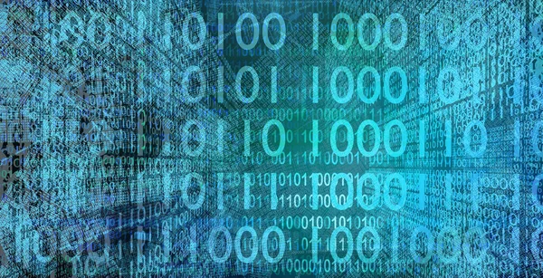 Bináris Kód Háttér Fogalom Nagy Adat Mesterséges Intelligencia Digitális Technológia — Stock Fotó