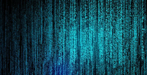 Fundo Código Binário Abstrato Inteligência Artificial Conceito Big Data Padrão — Fotografia de Stock