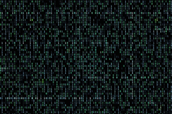 バイナリコードの背景 3Dレンダリング図 — ストック写真