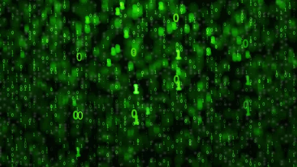 Bináris Kód Bináris Számok Bináris Háttér Mesterséges Intelligencia Big Data — Stock Fotó