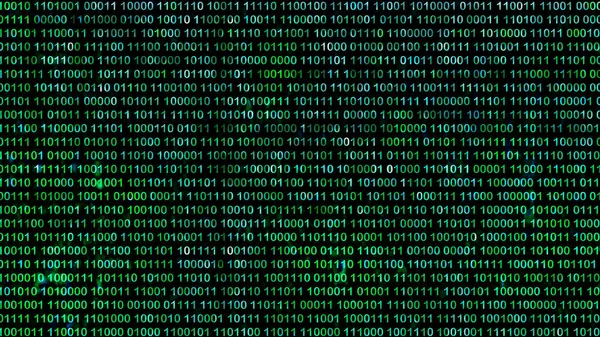 Fondo Código Binario Concepto Big Data Tecnología Digital Ilustración Representación — Foto de Stock