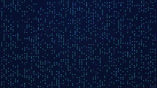 Подвійний Код Штучний Інтелект Велика Концепція Даних Відео Анімація Рендеринг — стокове відео