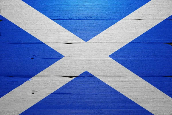 Saltire Skotsk Flagga Skottlands Flagga Render Illustration — Stockfoto