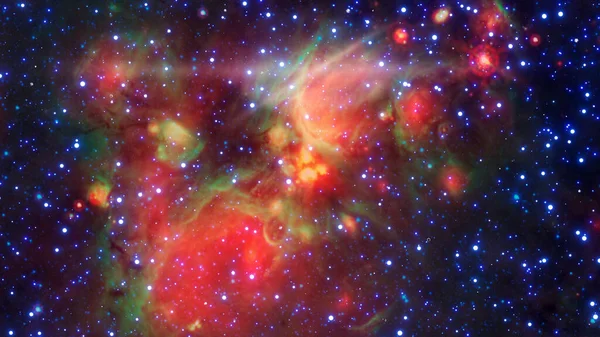 Abstract Universum Sterrenstelsel Achtergrond Met Sterren Kosmisch Stof Elementen Van — Stockfoto