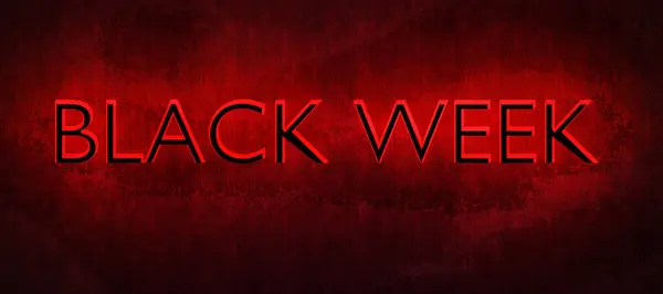 Verkaufsbanner Der Black Friday Week Darstellung Stockbild