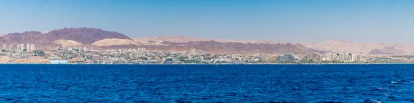Una Vista Panorámica Bahía Aquaba Largo Costa Aqaba Jordania Sumertime —  Fotos de Stock