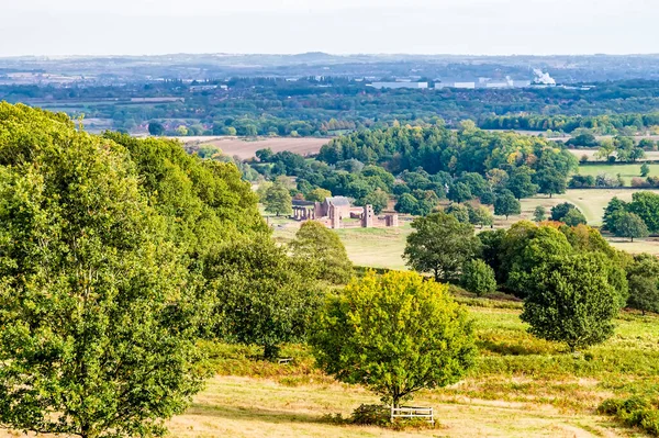 stock image A view over Bradgate Park towards the city of  Leicester, Leicestershire, UK, in Autumn