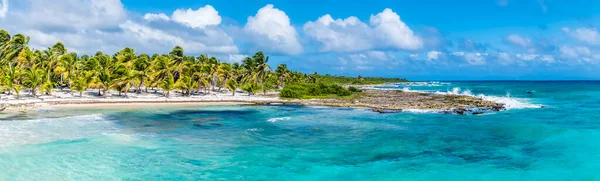 Вигляд Через Піщаний Пляж Мексіканському Курорті Коста Майя Півострові Юкатан — стокове фото