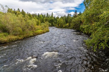 Newfoundland, Kanada 'daki Brook Stream Köşesi' nin genişletilmiş bölümünün manzarası