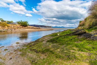 Baharda Abersoch, Galler 'de deniz manzarası