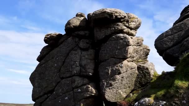 Hound Tor Національному Парку Дартмур Девон Англія Велика Британія — стокове відео