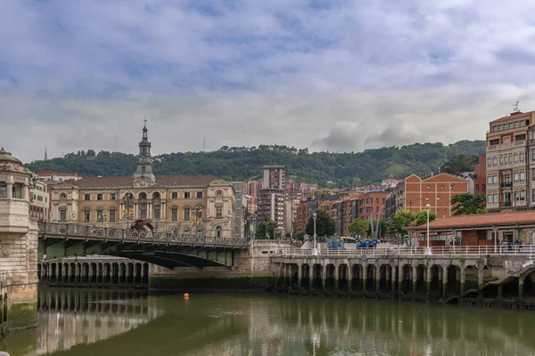 BILBAO, SPAIN, JULY 29, 2018: The City Hall of the District of Bilbao, Basque Country, Spain