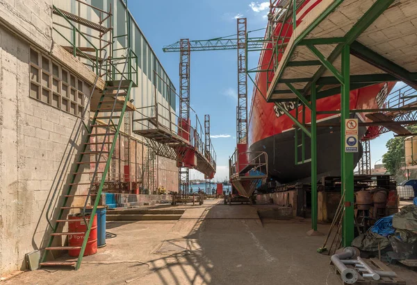Burela Spain May 2022 Ship Repair Shipyard Burela Galicia Spain — Stock Photo, Image