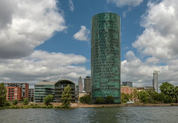 Frankfurt Main Germany July 2020 Westhafen Tower High Rise Building — Stock Photo, Image
