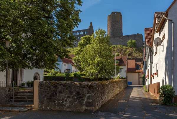 Ruin Medieval Muenzenberg Castle Hesse Germany — Foto Stock