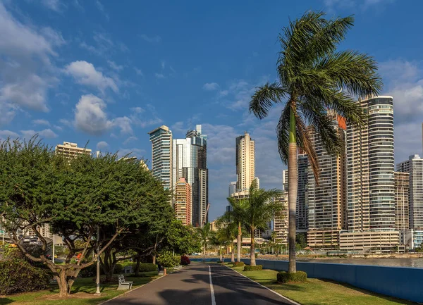 Panama City Panama Marca 2019 Nowoczesne Drapacze Chmur Centrum Panamy — Zdjęcie stockowe
