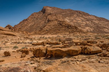 Namibya 'daki Spitzkoppe' da granit kaya oluşumları