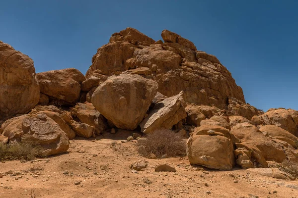 Гранитные Скальные Образования Шпицкоппе Намибии — стоковое фото