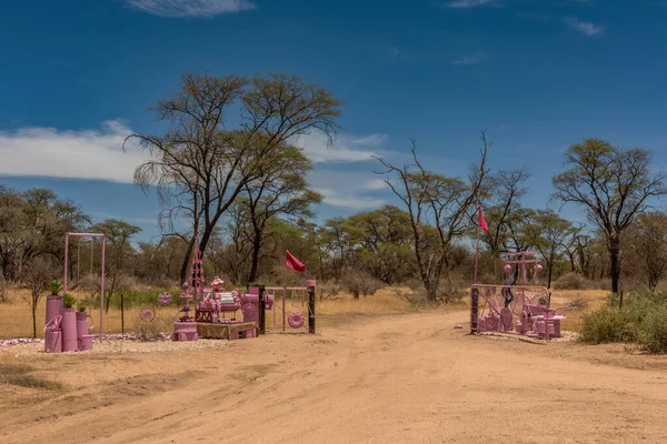 Omaruru Namibia Prosinec 2020 Nekonvenční Přístupová Oblast Farmě Namibii — Stock fotografie