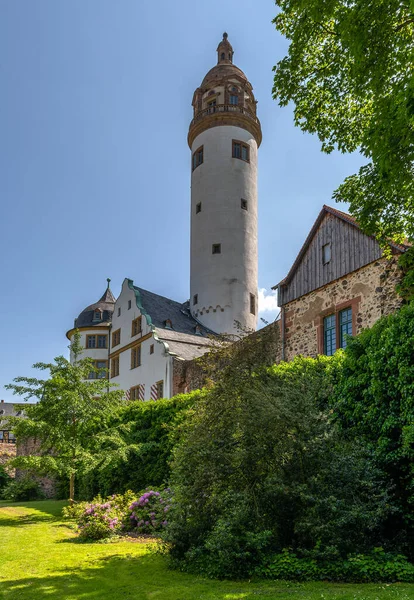 德国法兰克福 赫斯特著名的中世纪城堡 — 图库照片