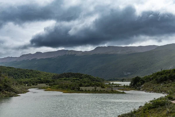 Τοπίο Στο Εθνικό Πάρκο Tierra Del Fuego Παταγονία Argentin — Φωτογραφία Αρχείου