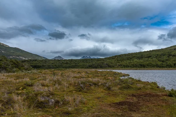 Krajobraz Parku Narodowym Tierra Del Fuego Patagonia Argentyna — Zdjęcie stockowe