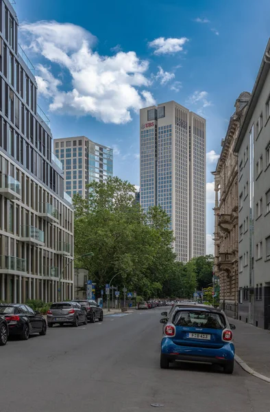 Frankfurt Main Deutschland Juni 2023 Blick Auf Ein Modernes Bürogebäude — Stockfoto