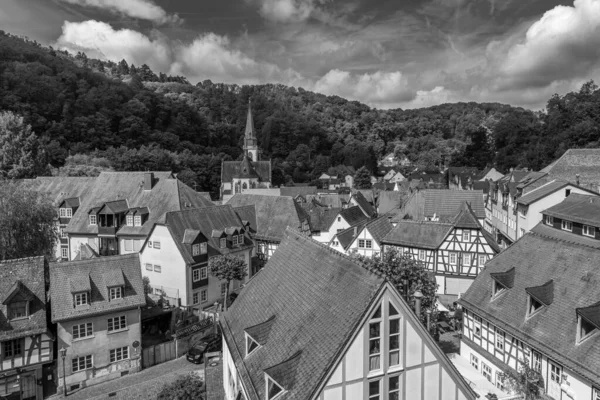 2023年6月20日ドイツ エプスタイン城跡からドイツ ヘッセ市エプスタイン旧市街までの眺め — ストック写真