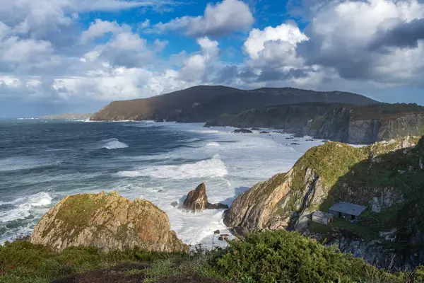 Schroffe Küstenlandschaft Der Ria Ortigueira Galicien Spanien — Stockfoto