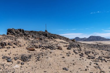 Swakopmund, Namibya yakınlarındaki etkileyici ay manzarası