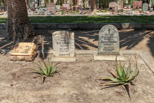 Swakopmund Namibien Dezember 2023 Deutsche Soldatengräber Auf Dem Friedhof Von — Stockfoto