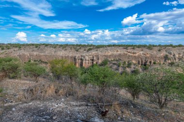 Mountain landscape on the banks of the Ugab River, Kunene, Namibia clipart