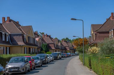 Frankfurt, Almanya 'nın batısındaki bir konutun evleri 