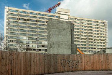 FRANKFURT AM MAIN, ALMANLIK-ŞUBAT 13, 2025: Frankfurt Hoechst Kliniği, Hesse, Almanya