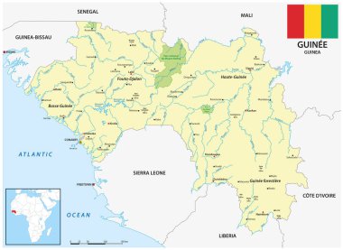 Batı Afrika Gine Devleti Haritası