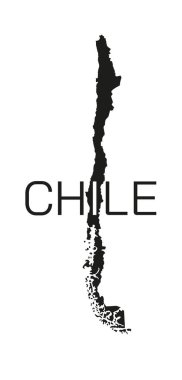 Güney Amerika ülkesi Şili 'nin soyut haritası