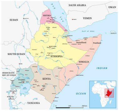 Greater Horn of Africa map