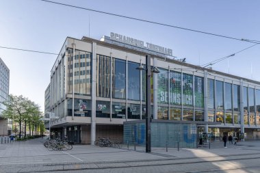 FRANKFURT AM MAIN, GERMANY-APRIL 05, 2025: Frankfurt Belediye Tiyatrosu, Hesse, Almanya