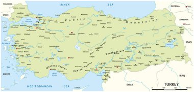 Türkiye Cumhuriyeti, Asya, Avrupa Haritası