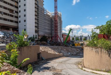 FRANKFURT AM MAIN, ALMANY-23 Temmuz 2025: Hoechst Hastanesi, Frankfurt, Hesse, Almanya